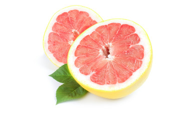 Pompelmoes isolated on a white background cutout