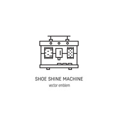 Shoe shine machine logo