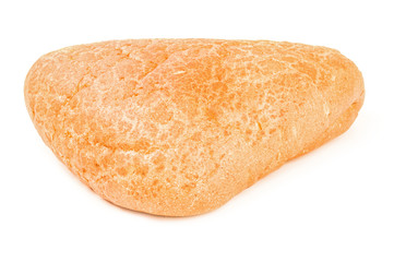 Flour confectionery product isolated on a white background with clipping path