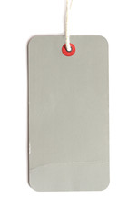 Blank paper price tag. Copy space