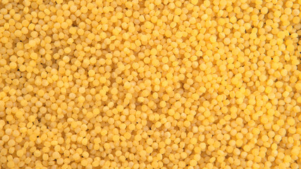 TOP VIEW: Couscous grains