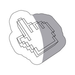 figure mouse pointer hand indicating anything, vector illustration design