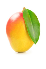 Red mango isolated on white