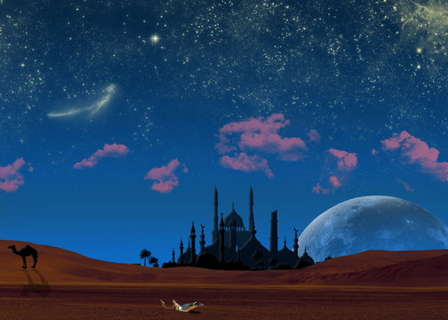 Arabian night/Starry night in the desert