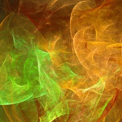 Abstract fractal firecloud generated background