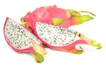 Hylocereus isolated on a white background