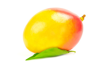 Red mango isolated on a white background cutout