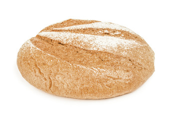 Bread product isolated on a white background with clipping path