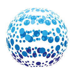 global earth planet with differents lines, vector illustration design