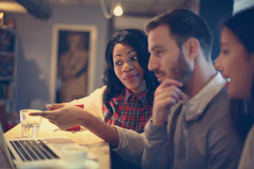 Young business people.