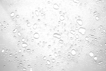 abstract water drops on a white background