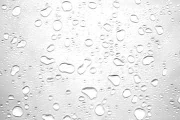 abstract water drops on a white background
