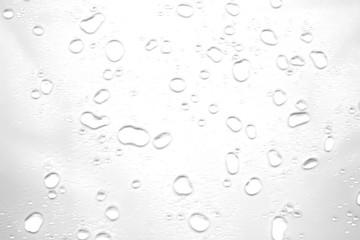 abstract water drops on a white background