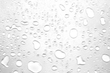 abstract water drops on a white background