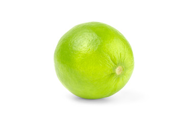 Fresh lime isolated on white