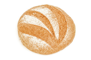 Bread product isolated on a white cutout