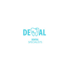 Dental clinic logo tooth icon.