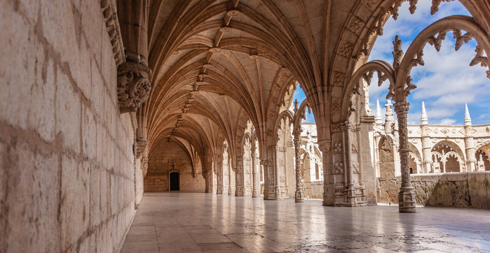 Interior of Monastery in Portugal