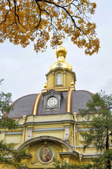 Saint Petersburg, Russia. Peter and Paul Cathedral and Grand Ducal Burial Vault on the territory of...