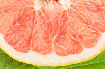 Pumelo over a white background