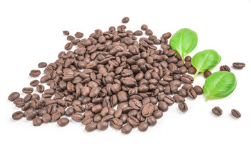 Brown coffee isolated on a white background cutout