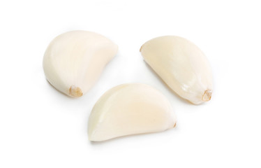 Fresh garlic isolated on white background cutout
