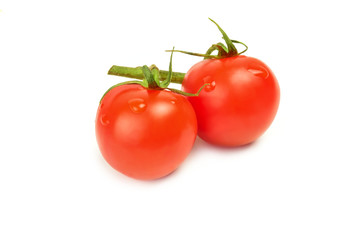 Tomato cherry isolated on a white background