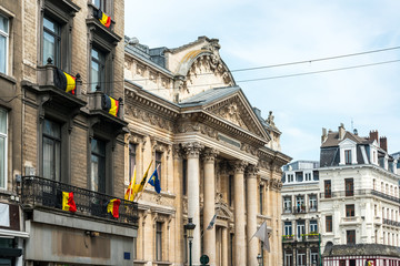 Fototapeta na wymiar Cityscape in Brussels Europe - landmark of Brussels