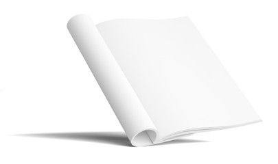 Blank Paper Brochure With Shadows