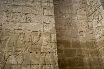Temple of Medinet Habu, dedicated to Rameses III. - UNESCO World Heritage Site, Luxor, Egypt