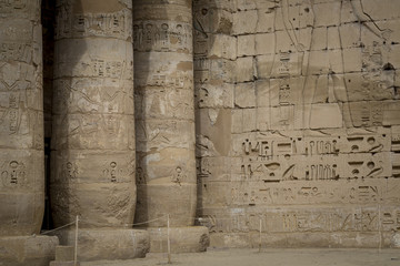 Temple of Medinet Habu, dedicated to Rameses III. - UNESCO World Heritage Site, Luxor, Egypt