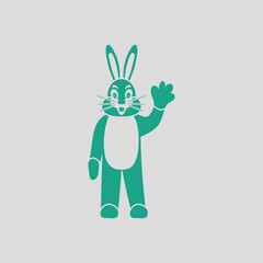Hare puppet doll icon