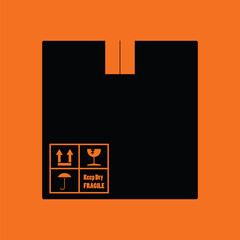 Cardboard package box icon