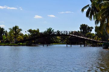 Varadero, Cuba - February 14, 2016: The Guama bridge 