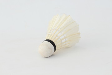Fototapeta na wymiar Badminton ball on a white background.