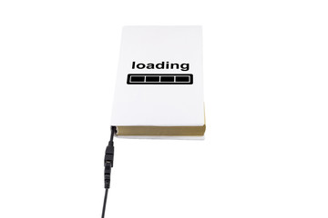 Book connected to USB and loading