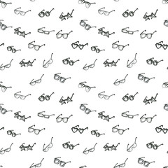 Seamless pattern with sunglasses