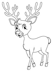 Animal outline for little fawn