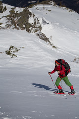 extreme campaign in the kanyena in the winter with a tent
