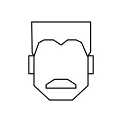 People faceless shapes and business isometric icons