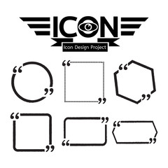 Quotation Mark Speech Bubble icon