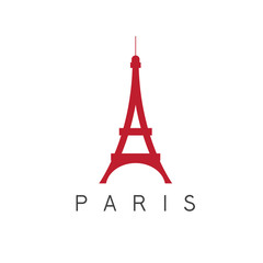 eiffel tower paris france vector design template