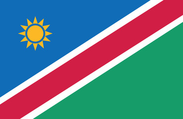 Vector of amazing Namibian flag.