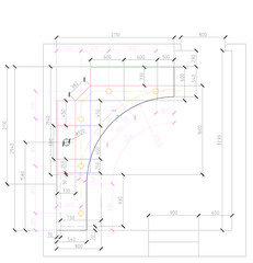 Ideas for a repair of a apartment. Drawing of a ceiling.