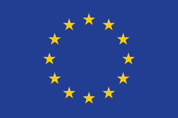 Vector of amazing European Union flag. - obrazy, fototapety, plakaty