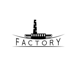 vector design template of the old factory
