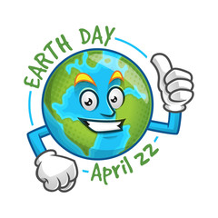 Earth Day, earth character