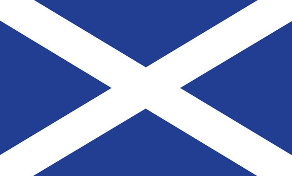 Vector of amazing Scottish flag.
