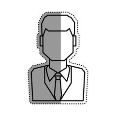 People faceless shapes and business isometric icons