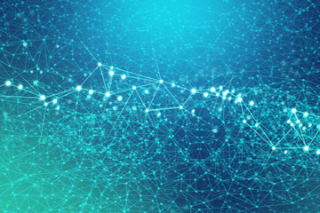 ai brain system data connecting to analysis , light internet social network background, illustration of global web with link to electric information, cyber with group of security, hacker online to net